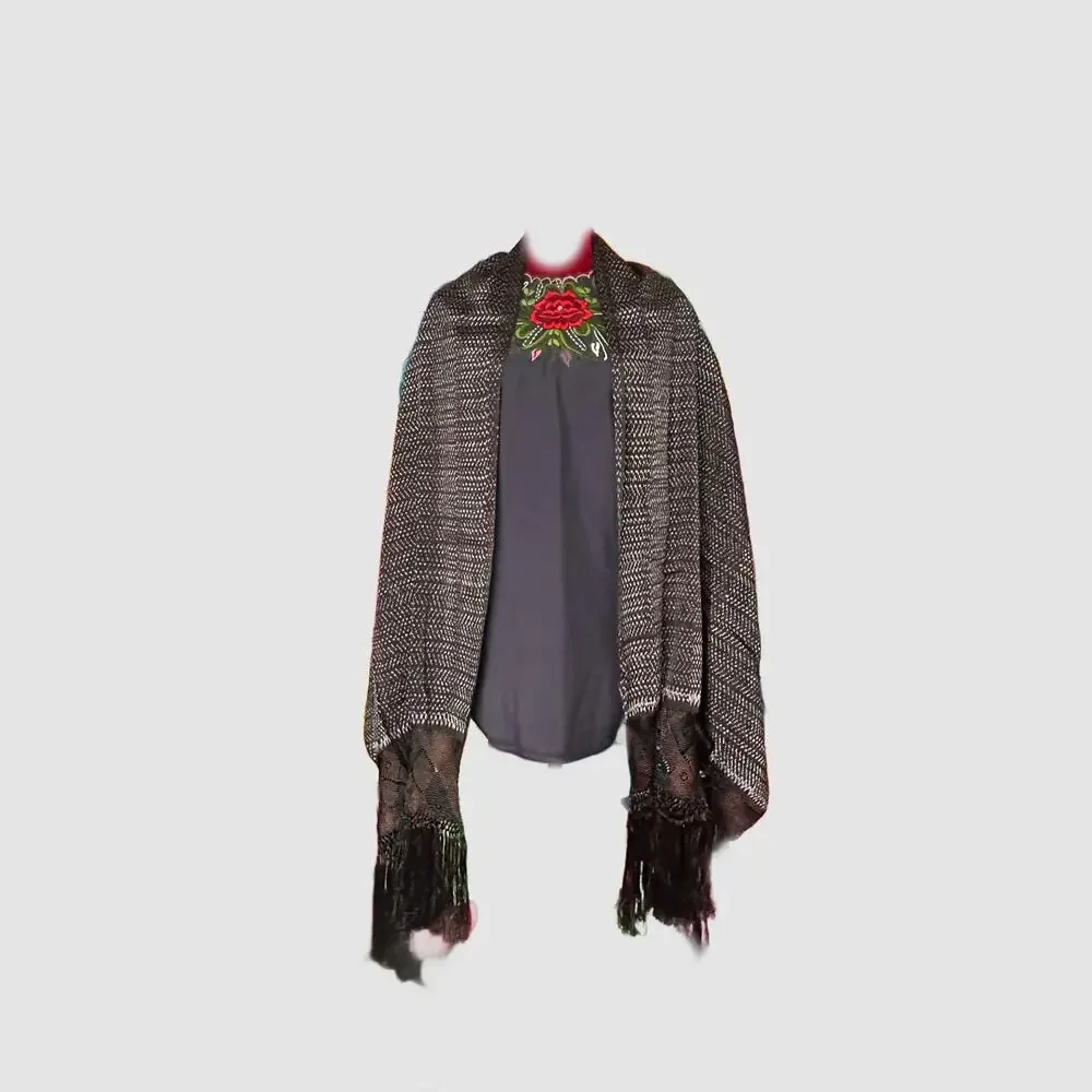 Mexican Rebozo Scarf,  artisela stunning